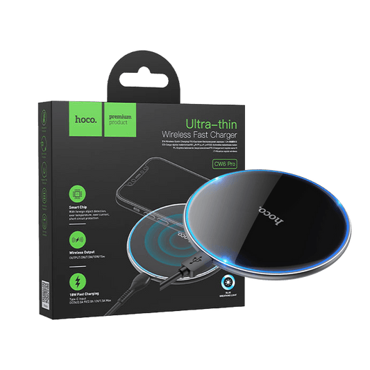 hoco. Punjač bežični, CW6,univerzalni,smartphone, slušalice, 15 W - CW6 Pro Easy