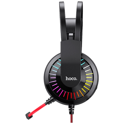 hoco. Slušalice sa mikrofonom, gaming, 3.5 mm / USB, LED - W105 Joyful