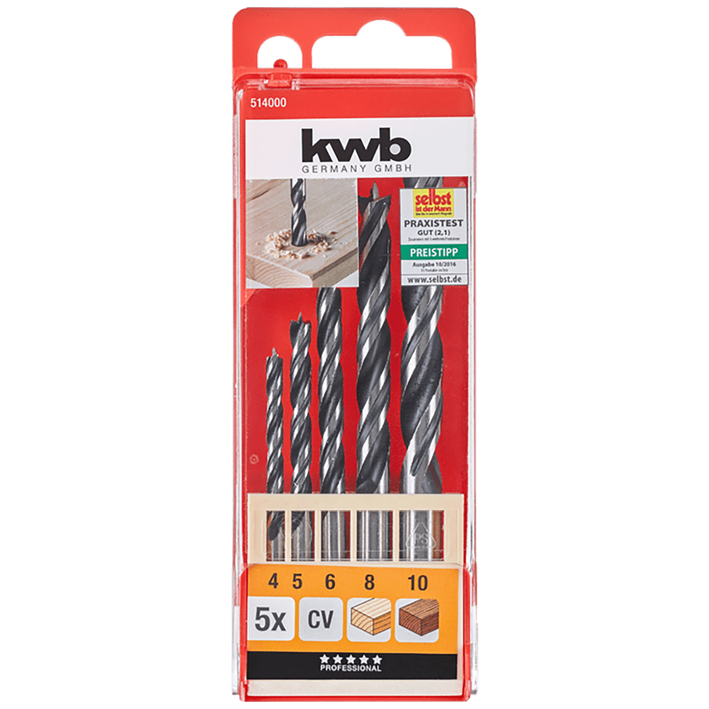 kwb Set svrdla za drvo 5/1 - 514000