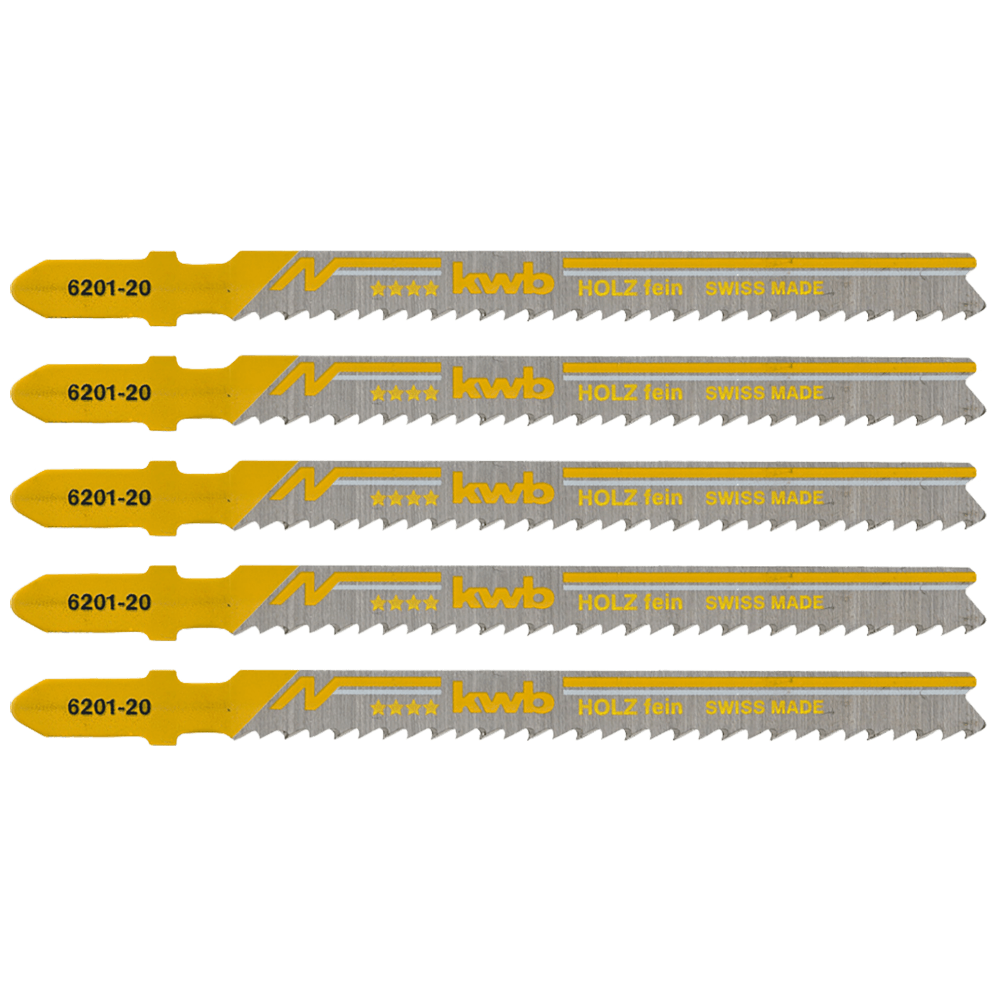 kwb Listovi za ubodnu pilu, srednji,  za tvrdo drvo, 5 kom - 620225