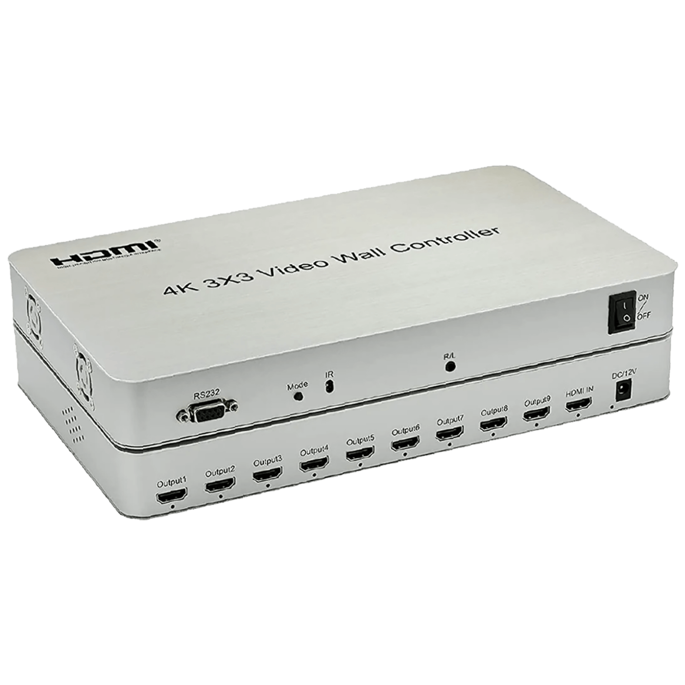 Falcom HDMI razdjelnik, video zid, 1 HDMI ulaz - 9 HDMI izlaza, 4K - HDMI 3x3 4K