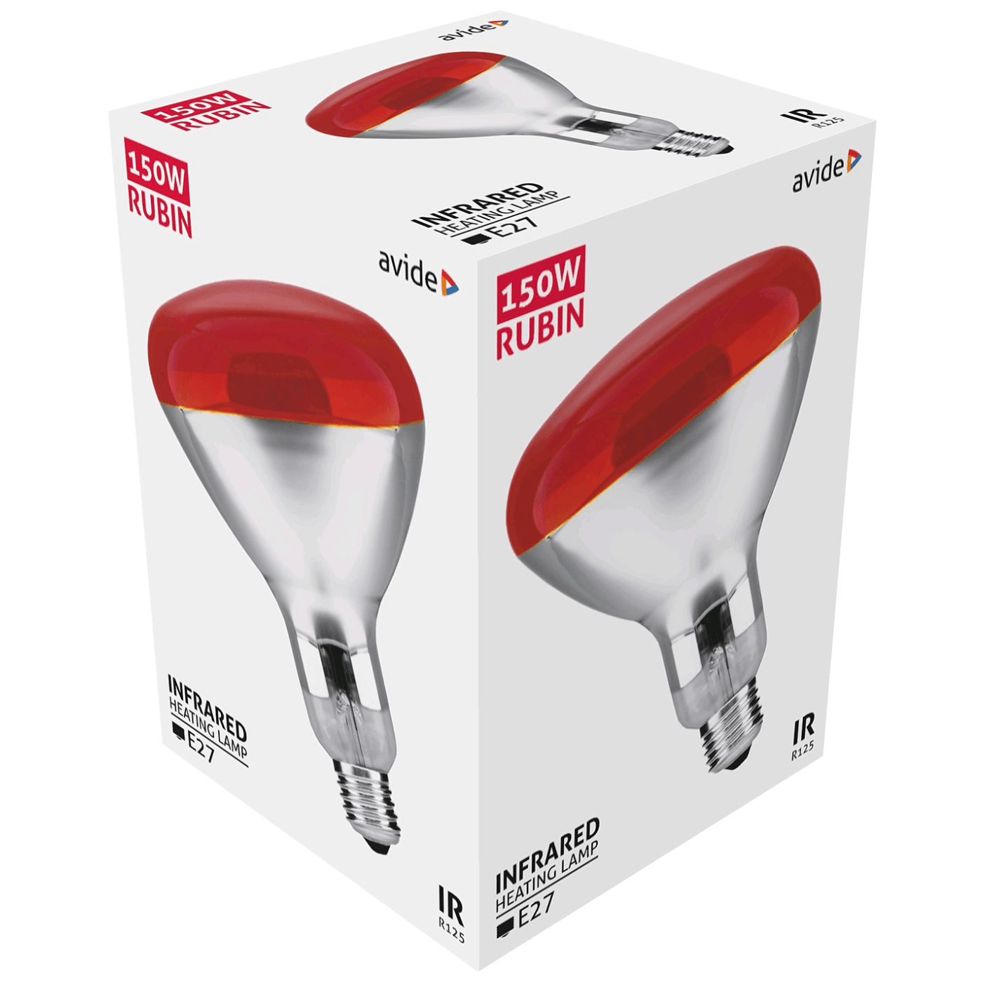 Avide Sijalica, 150W, E27, Infra Red, IP20 - ASIR27-150W-R