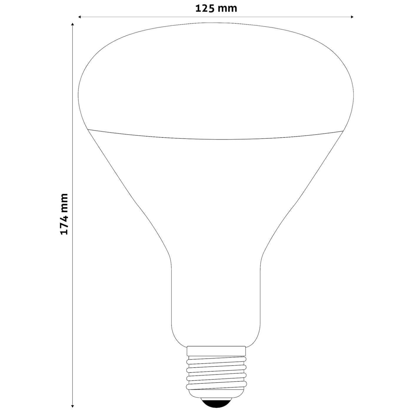 Avide Sijalica, 150W, E27, Infra Red, IP20 - ASIR27-150W-R