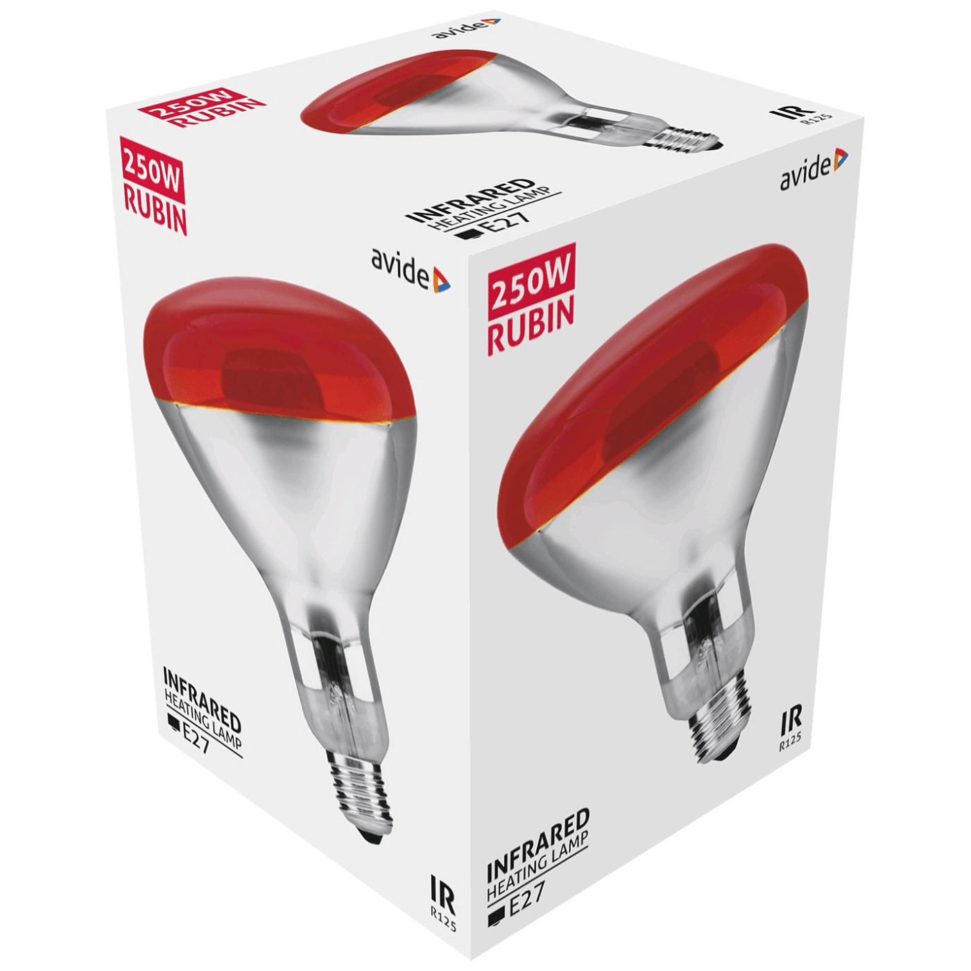 Avide Sijalica, 250W, E27, Infra Red, IP20 - ASIR27-250W-R