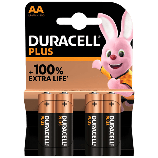 Duracell Baterija alkalna, AA, 1,5 V, blister 4 kom. - AA B4
