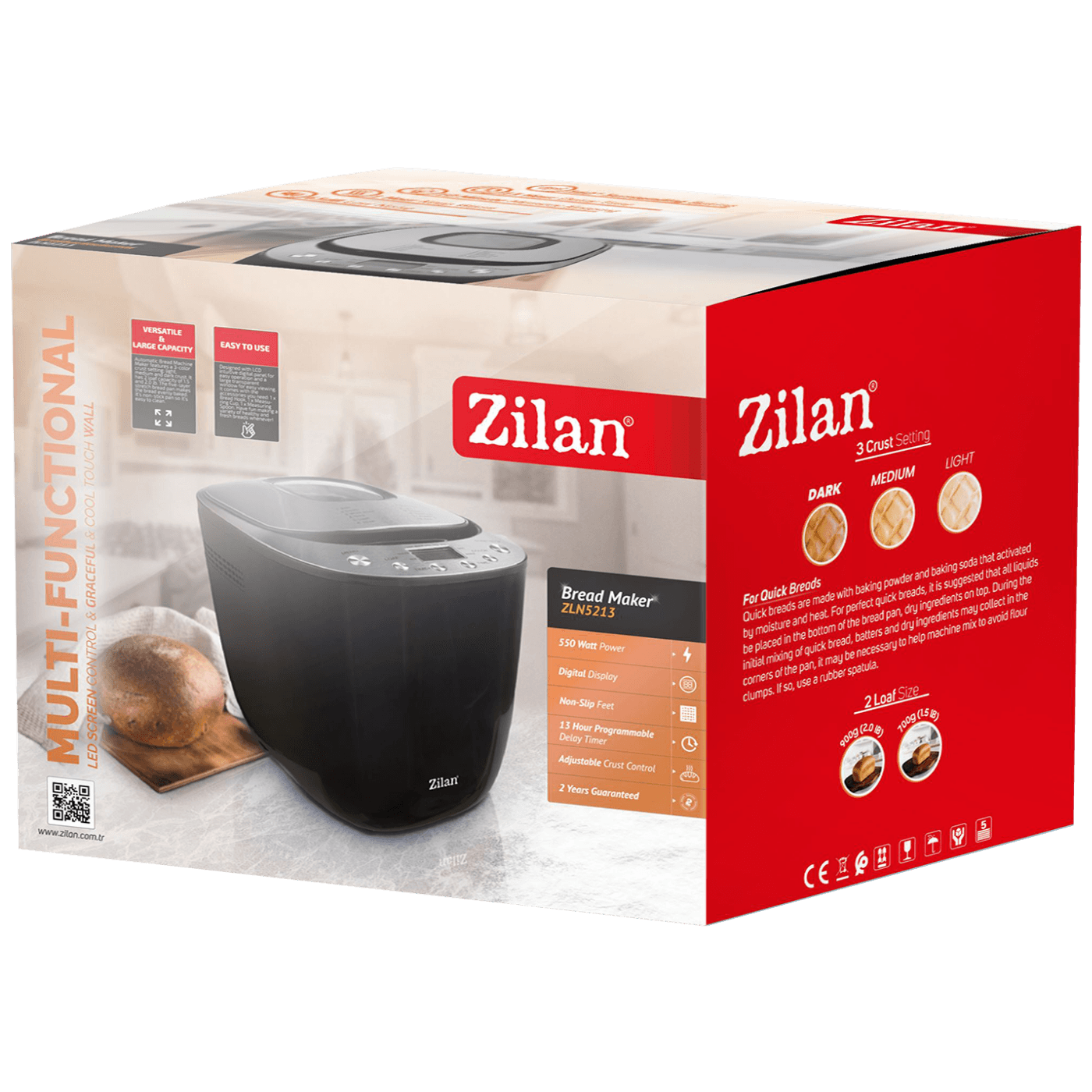Zilan Pekač hljeba, 12 programa, 550 W - ZLN5213