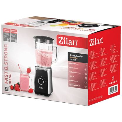 Zilan Blender zapremina 1.5 lit., 1000 W, 2 brzine, staklo, led - ZLN3925