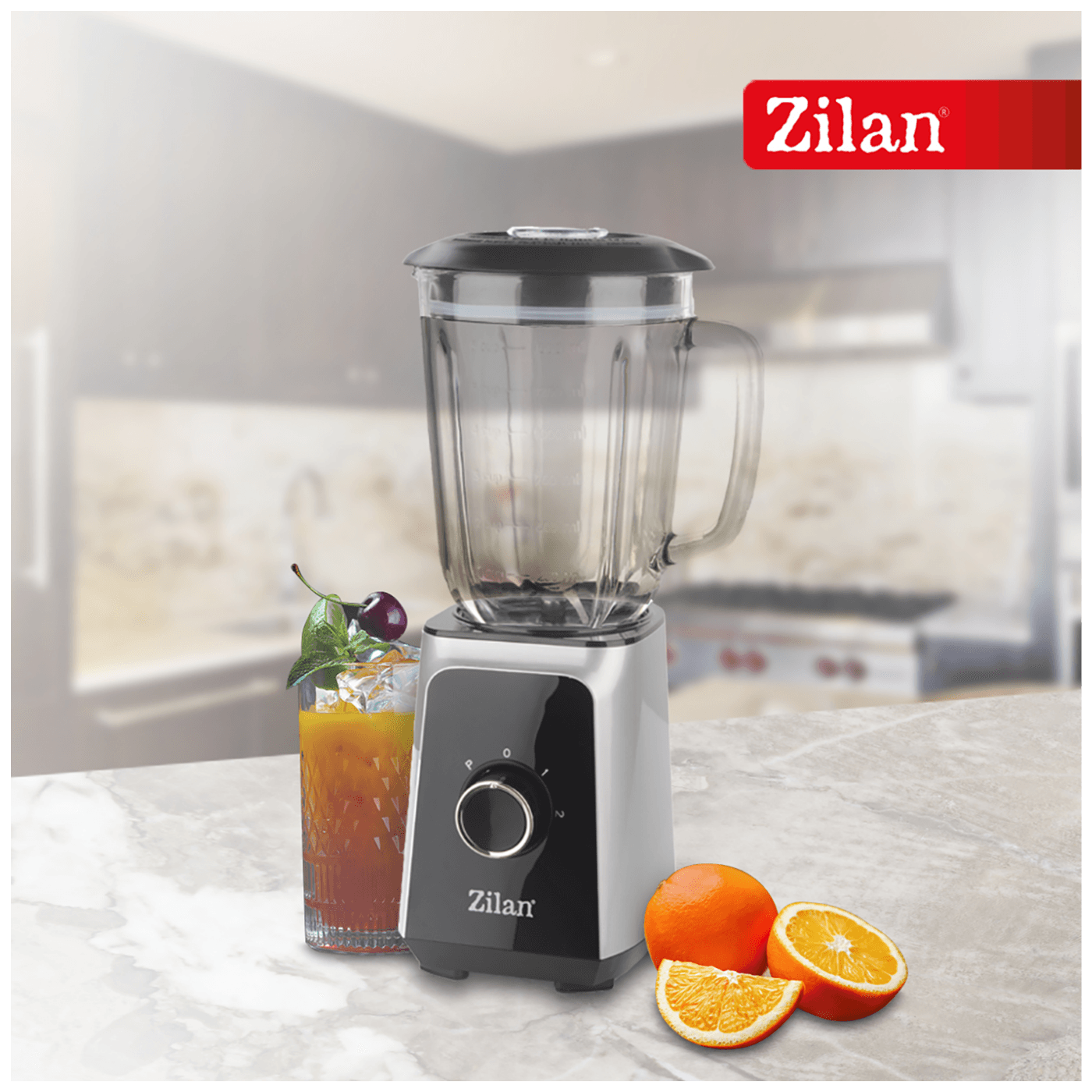 Zilan Blender zapremina 1.5 lit., 1000 W, 2 brzine, staklo, led - ZLN3925