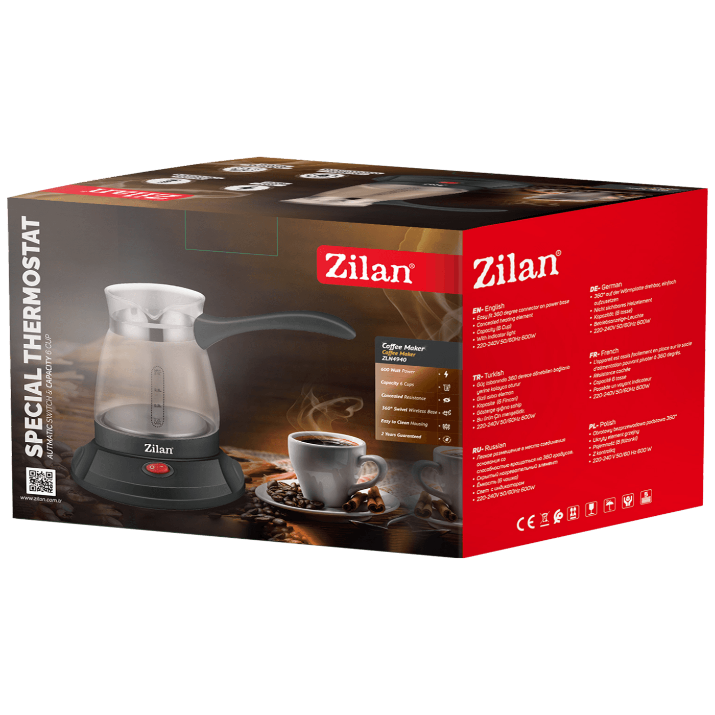 Zilan Kuhalo za kafu, 600W - ZLN4940