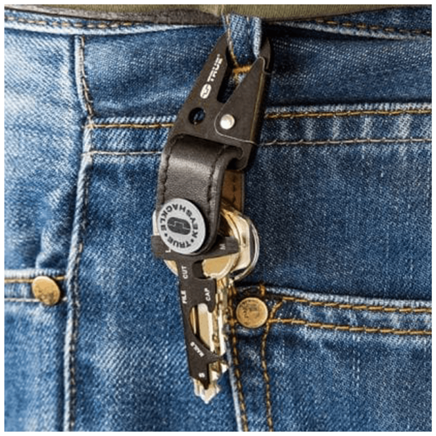 True Privjesak za ključeve sa alatom, 7u1, KeyShackle - TU921
