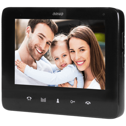 Orno Video interfon 2 x 7", 8 x RFID Tag, set, Indi Multi N - OR-VID-VP-1071/B