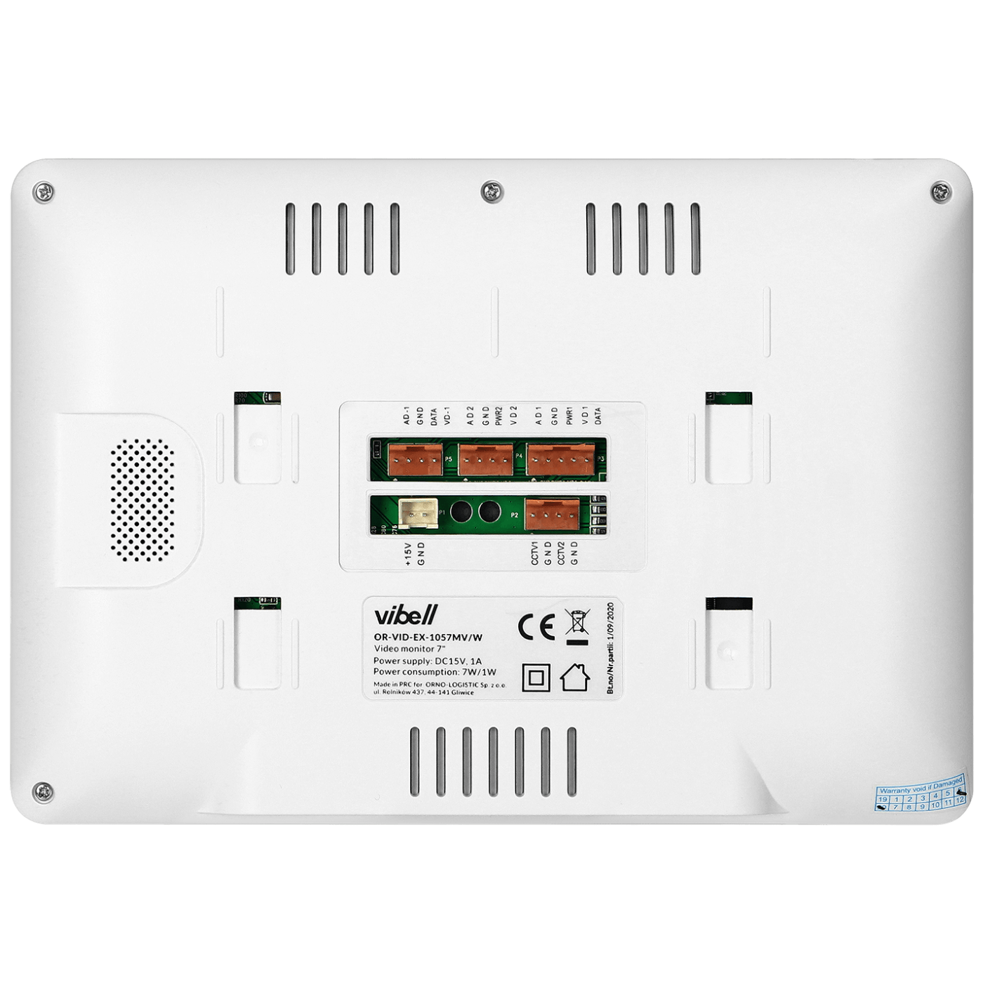 Vibell Video interfon, unutarnja jedinica, Vibell series - OR-VID-EX-1057MV/W