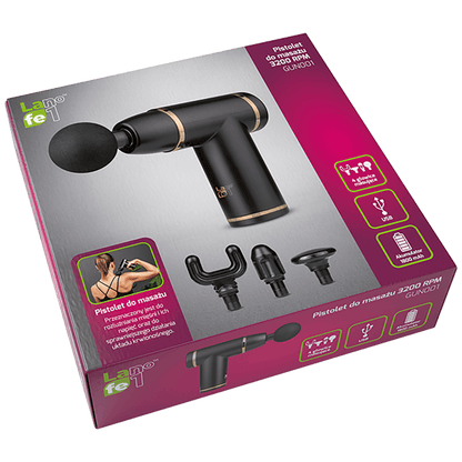 Lafe Ručni masažer sa ugrađenom baterijom 1800 mAh, 10W - GUN001