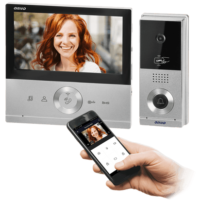 Orno Video interfon 7", set, Full HD, IP65, Conessi - OR-VID-MS-1075