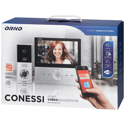 Orno Video interfon 7", set, Full HD, IP65, Conessi - OR-VID-MS-1075