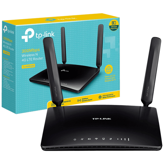 TP-LINK 3G/4G LTE Wireless N Router, 4 porta, microSIM slot, 300Mbps - TL-MR6400