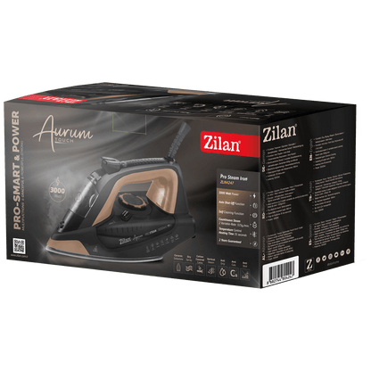 Zilan Pegla na paru, 3000W, Aurum Touch - Pro Steam Iron - ZLN4247