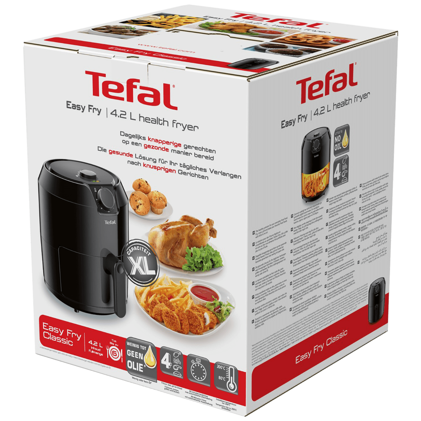 Tefal Friteza na vrući zrak, 1500W, zapremina 4.2 lit - EY201815