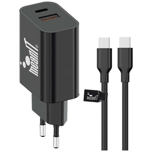 MeanIT Punjač kućni sa kabelom, brzi, za smartphone, iPhone, 20W - PUNJAČ KUĆNI ZA SMARTPHONE, BRZI