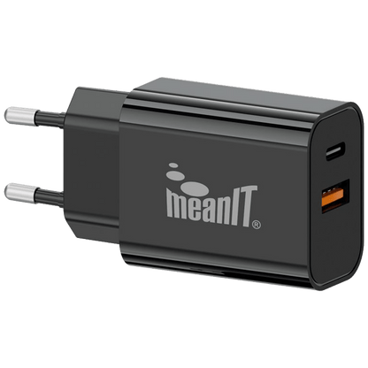 MeanIT Punjač kućni sa kabelom, brzi, za smartphone, iPhone, 20W - PUNJAČ KUĆNI ZA SMARTPHONE, BRZI