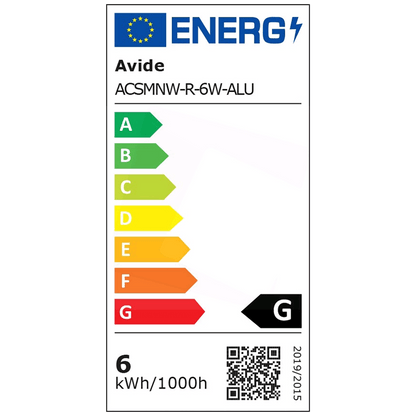 Avide Plafonjera LED, 6W, 420 lm, 4000K, IP20 - ACSMNW-R-6W-ALU