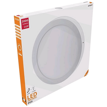 Avide Plafonjera LED, 24W, 2000 lm, 4000K, IP20 - ACSMNW-R-24W-ALU