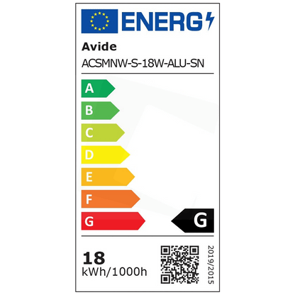Avide Plafonjera LED, 18W, 1490 lm, 4000K, IP20 - ACSMNW-S-18W-ALU-SN