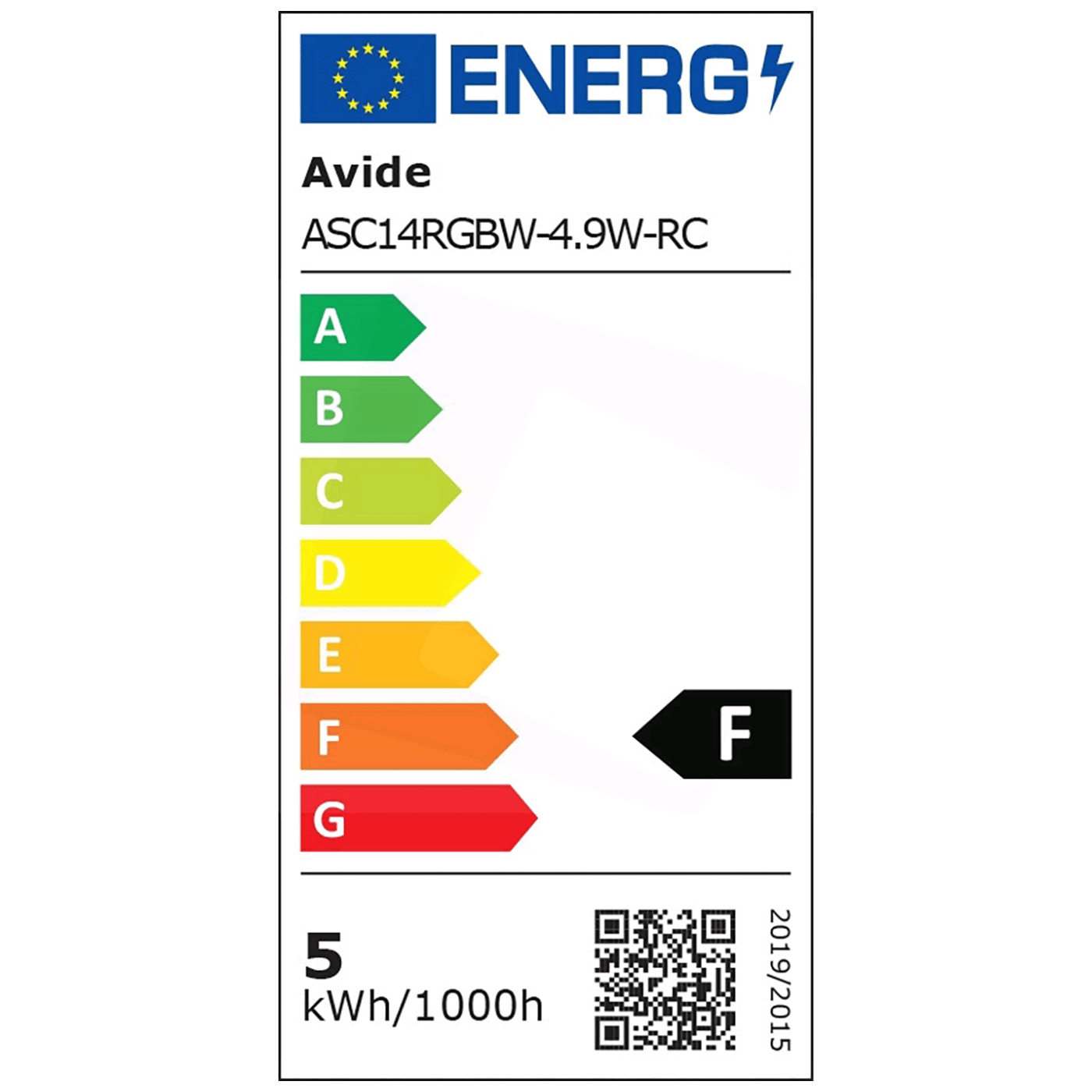Avide Pametna sijalica, LED 4.9W, E14, RGB+W, 2700K, daljinski - Smart LED Candle 4.9W