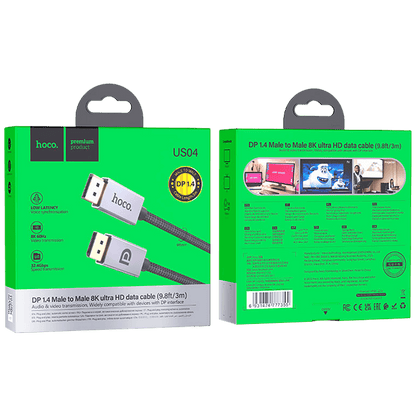 hoco. Kabl display port na display port, US04, 3 met - US04 3M