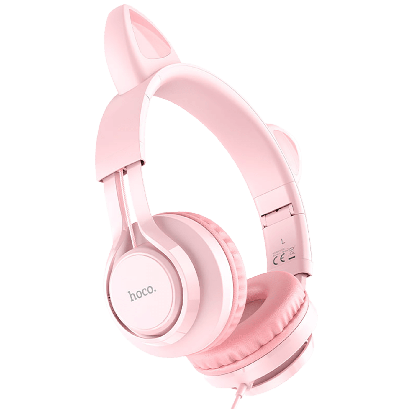 hoco. Slušalice sa mikrofonom, mačje uši, pink - W36 slušalice Mačje uši,Pink