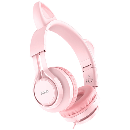 hoco. Slušalice sa mikrofonom, mačje uši, pink - W36 slušalice Mačje uši,Pink