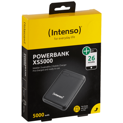 (Intenso) Prijenosni punjač za mobitele i tablete 5000mAh - POWERBANK XS5000 Black