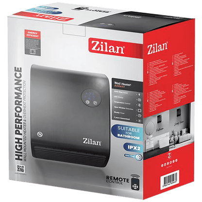 Zilan Grijalica zidna, 2000W, daljinski upravljač, timer - ZLN5633