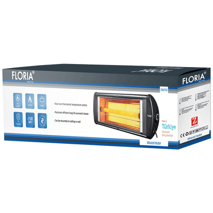 Floria Grijalica halogena ( kvarcna ), 2500 W, zid / strop - ZLN2250