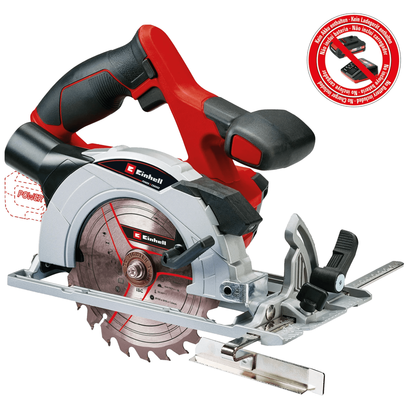 Einhell Akumulatorska ručna kružna pila, bez baterije - TE-CS 18/150 Li - Solo