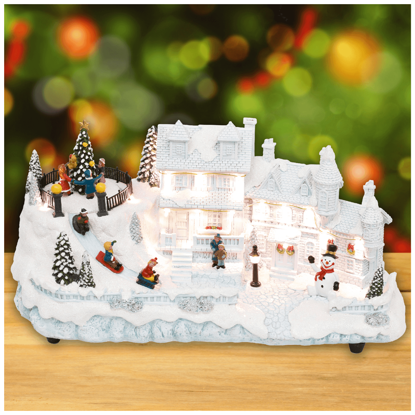home Dekorativna LED rasvjeta, Diorama, bijela kuća - DRM 16
