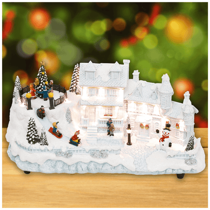 home Dekorativna LED rasvjeta, Diorama, bijela kuća - DRM 16