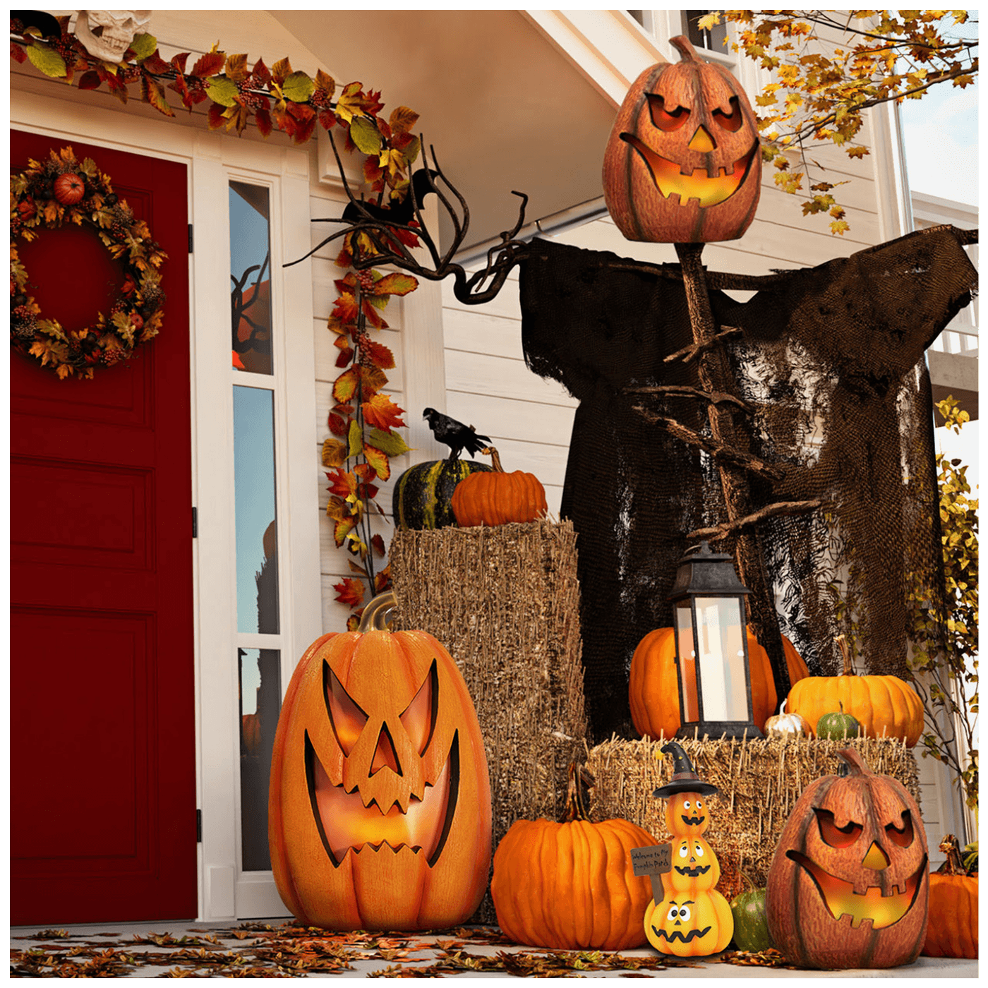 home Dekorativna rasvjeta, Halloween LED lampa, bundeva - DD59029