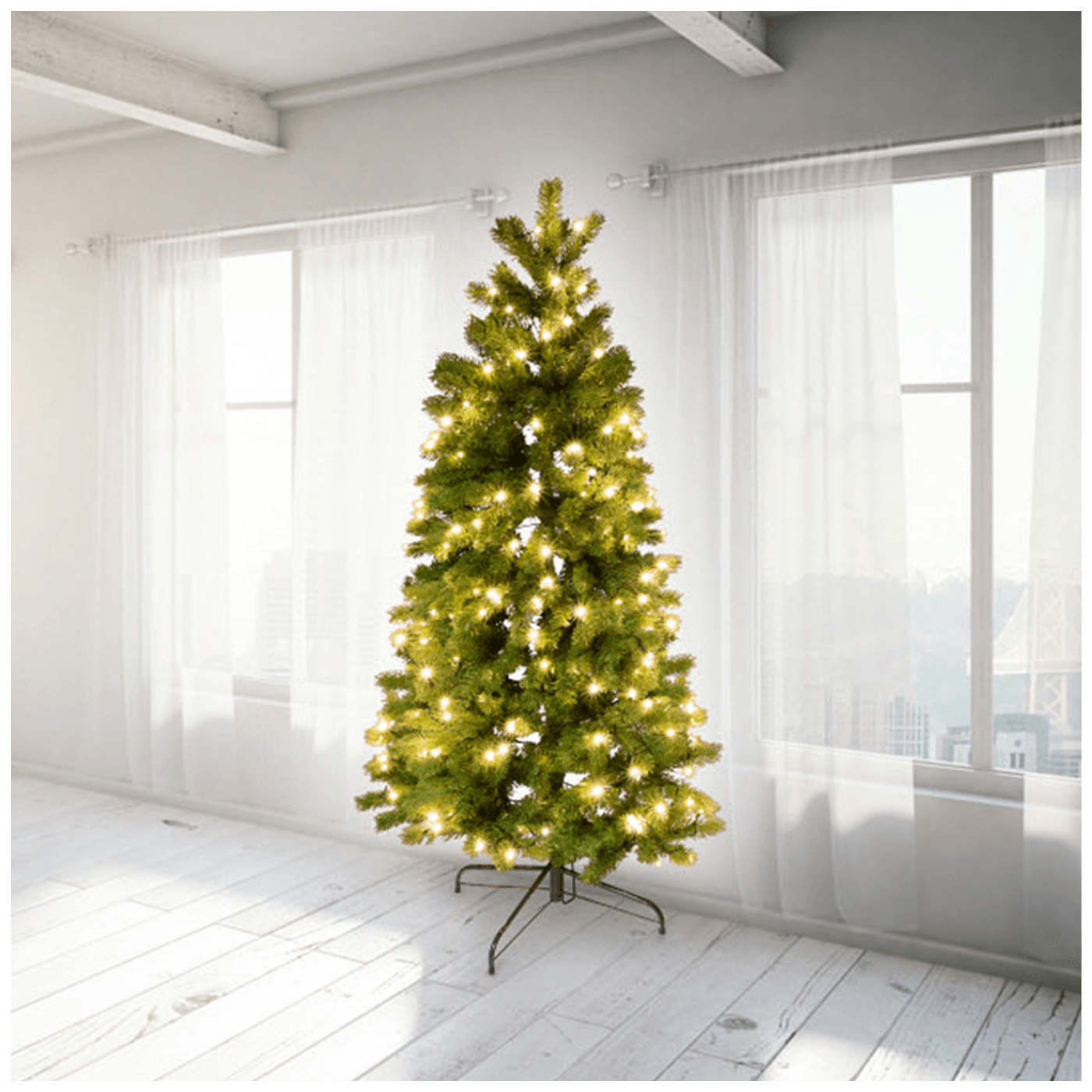 home Dekorativni bor s LED rasvjetom, 3D + 2D iglice, 180 cm - KMF 7/180