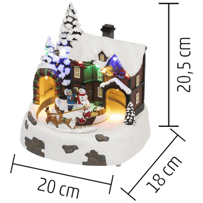 home Dekorativna LED rasvjeta, Diorama, snježna kuća - DRM 15