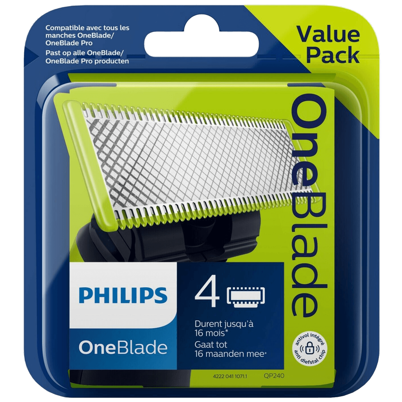 Philips Oštrice za aparat za brijanje OneBlade, 4 kom - QP240/50