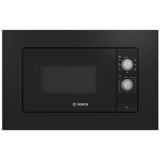 Bosch Ugradbena mikrovalna pećnica, 800 W, kapacitet 20 l, crna - BEL620MB3