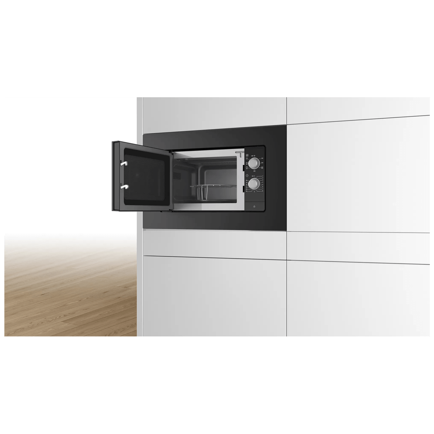 Bosch Ugradbena mikrovalna pećnica, 800 W, kapacitet 20 l, crna - BEL620MB3