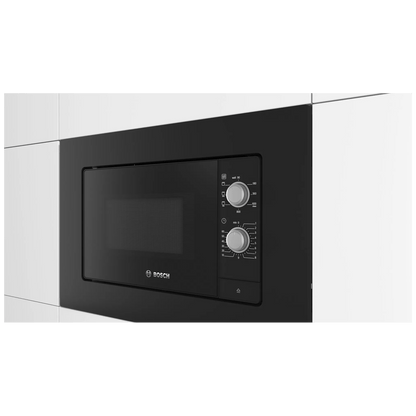Bosch Ugradbena mikrovalna pećnica, 800 W, kapacitet 20 l, crna - BEL620MB3