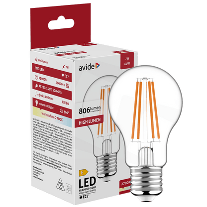 Avide Sijalica, LED 7W, E27, 2700K, 360°, 230V AC - Globe 7W E27