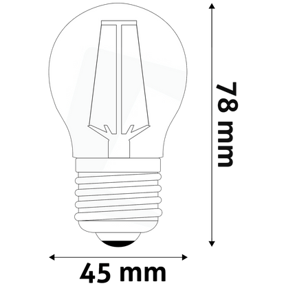 Avide Sijalica, LED 2.5W, E27, 2700K, 360°, 230V AC - Mini Globe 2.5W E27
