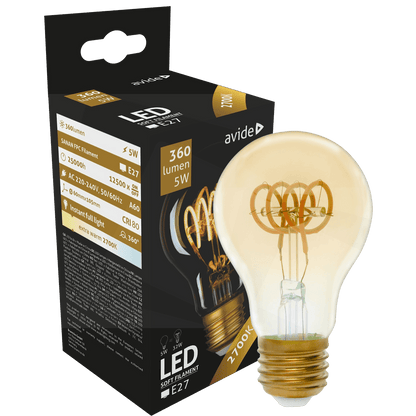 Avide Sijalica, LED 5W, E27, 2700K, 360°, 230V AC - Globe 5W E27