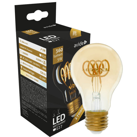 Avide Sijalica, LED 5W, E27, 2700K, 360°, 230V AC - Globe 5W E27
