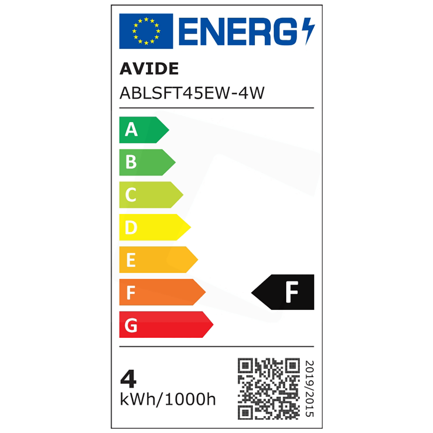 Avide Sijalica, LED 4W, E27, 2700K, 360°, 230V AC, toplo bijela - T45 4W E27