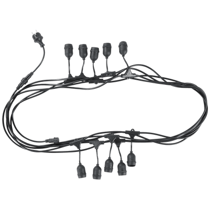 Avide Kabel sa 10 sijaličnih grla E27, dužina 10 met., Outdoor - Outdoor E27 String 10m